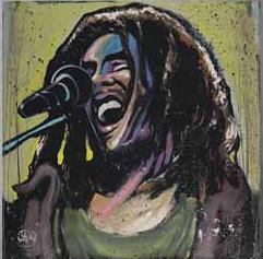 Bob Marley Giclee by David Garibaldi - Yah Man - One Love